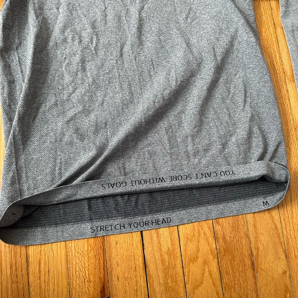 LULULEMON Mens Gray Henley Long Sleeve Tee - Picture 5 of 6